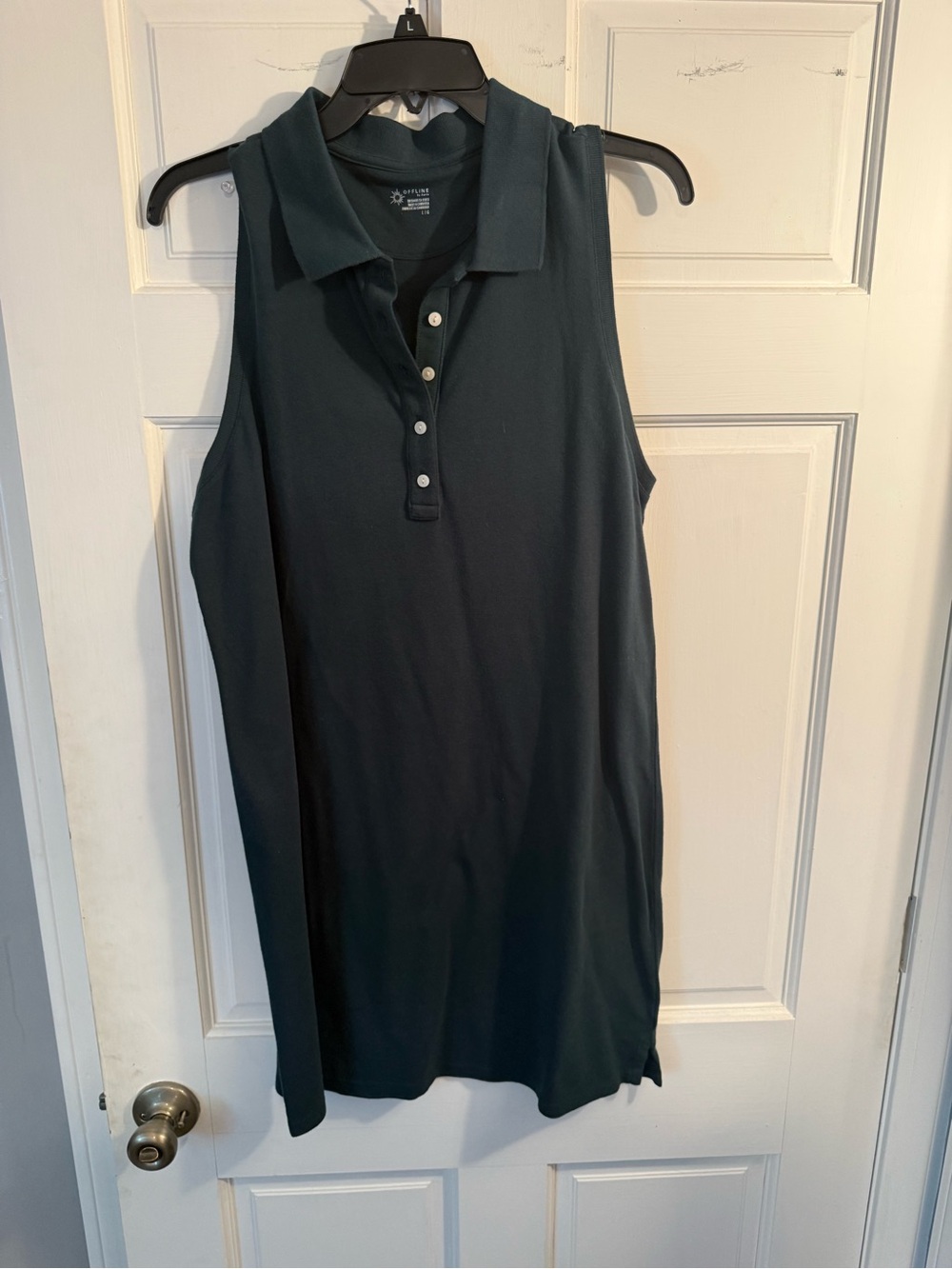 American Eagle Outfitters Sleeveless Polo Dress - Dark Teal